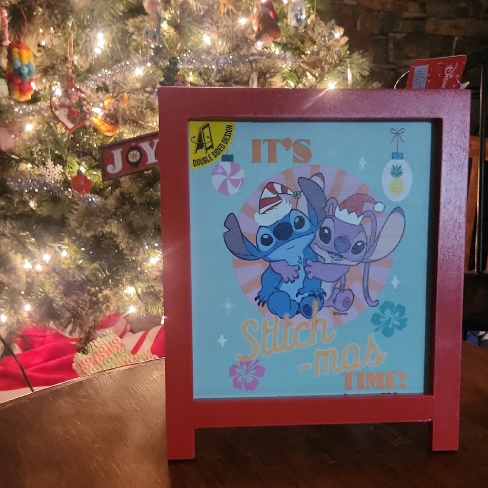 2 Sided Stitch-mas Display Sandwich Board Frame Christmas